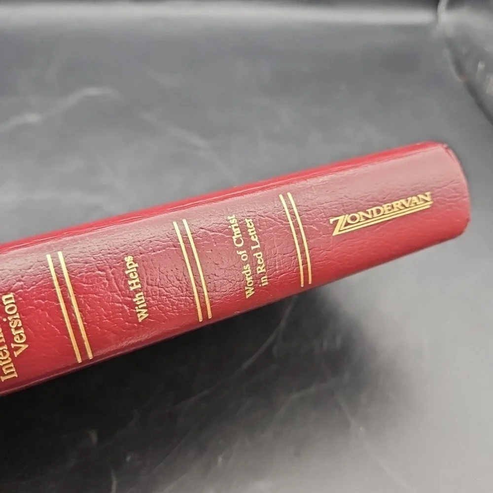 Holy‎ Bible New International Version With Helps Red Letter Zondervan 2001 VTG